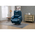 Oversized PU Leather Power Lift Recliner with Massage and Heating, Lay Flat