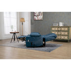 Oversized PU Leather Power Lift Recliner with Massage and Heating, Lay Flat