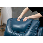 Oversized PU Leather Power Lift Recliner with Massage and Heating, Lay Flat