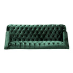 Dreisitzersofa mit Knopfheftung und Beinen aus Birkenholz, 186,1 cm
