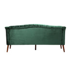 Dreisitzersofa mit Knopfheftung und Beinen aus Birkenholz, 186,1 cm