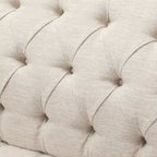 Dreisitzersofa mit Knopfheftung und Beinen aus Birkenholz, 186,1 cm