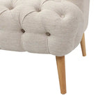 Dreisitzersofa mit Knopfheftung und Beinen aus Birkenholz, 186,1 cm