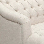Dreisitzersofa mit Knopfheftung und Beinen aus Birkenholz, 186,1 cm