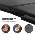 Tragbare Massageliege, 213,4 cm - Verstellbare, klappbare Spa-Liege mit Tragetasche