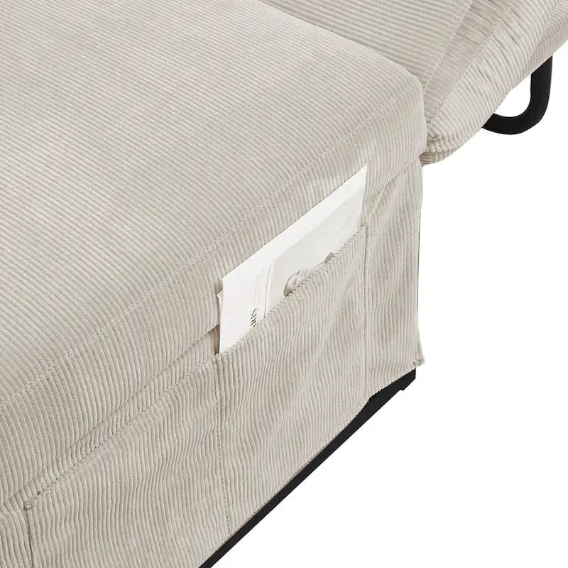 Verstellbarer Loungesessel aus Cord