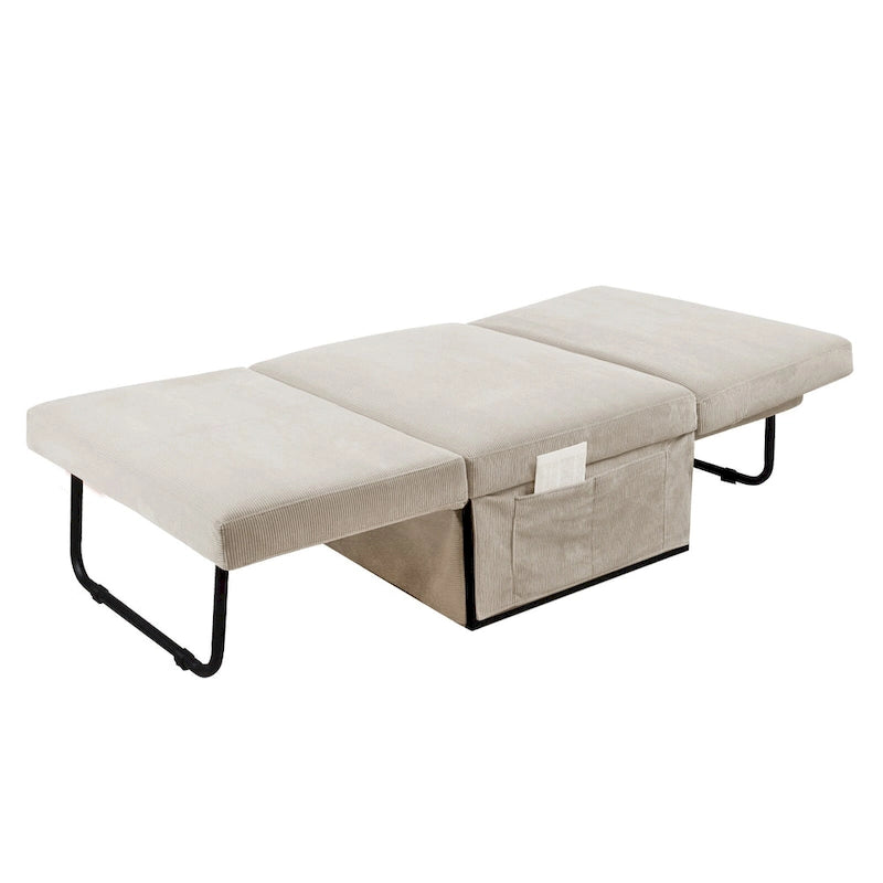 Verstellbarer Loungesessel aus Cord