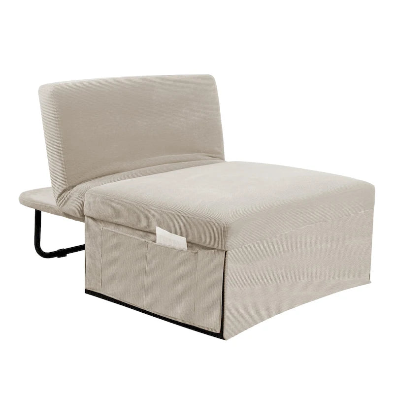 Verstellbarer Loungesessel aus Cord