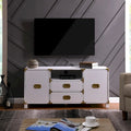 Media TV Stand with Storage Cabinets and Drawers for TVs up to 50 in.