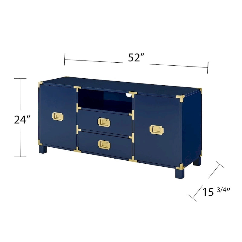Media TV Stand with Storage Cabinets and Drawers for TVs up to 50 in.