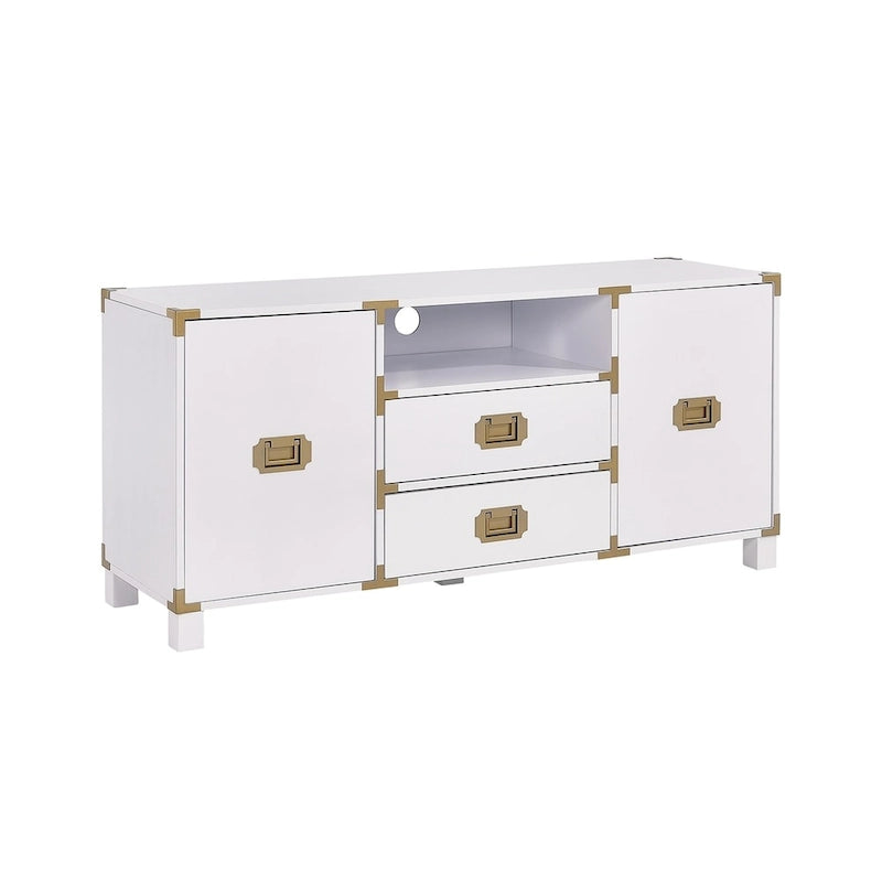 Media TV Stand with Storage Cabinets and Drawers for TVs up to 50 in.