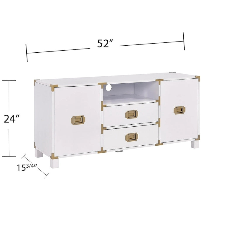 Media TV Stand with Storage Cabinets and Drawers for TVs up to 50 in.