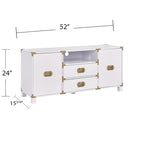 Media TV Stand with Storage Cabinets and Drawers for TVs up to 50 in.
