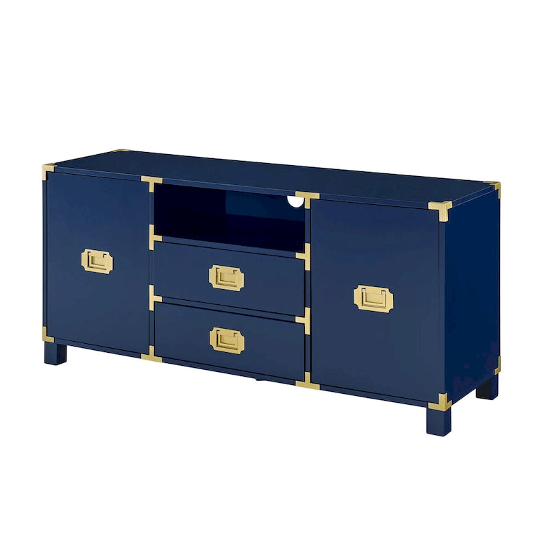 Media TV Stand with Storage Cabinets and Drawers for TVs up to 50 in.