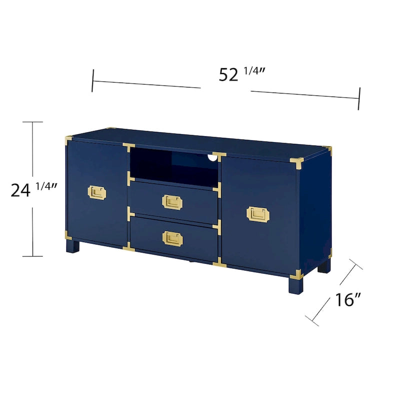 Media TV Stand with Storage Cabinets and Drawers for TVs up to 50 in.