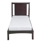 Letto California King con testiera a pannelli a slitta, marrone espresso