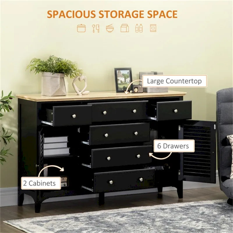 Storage Cabinet with Adjustable Shelves and Magnetic Doors