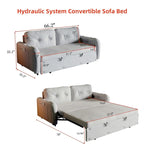 Queensize-Schlafsofa mit Ausziehfunktion und Hydrauliksystem