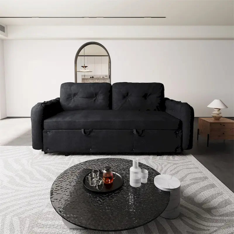 Queensize-Schlafsofa mit Ausziehfunktion und Hydrauliksystem