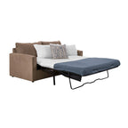 Schlafsofa aus Chenille mit ausziehbarem Bett und 2 Dekokissen