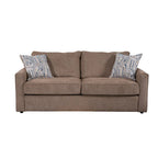 Schlafsofa aus Chenille mit ausziehbarem Bett und 2 Dekokissen