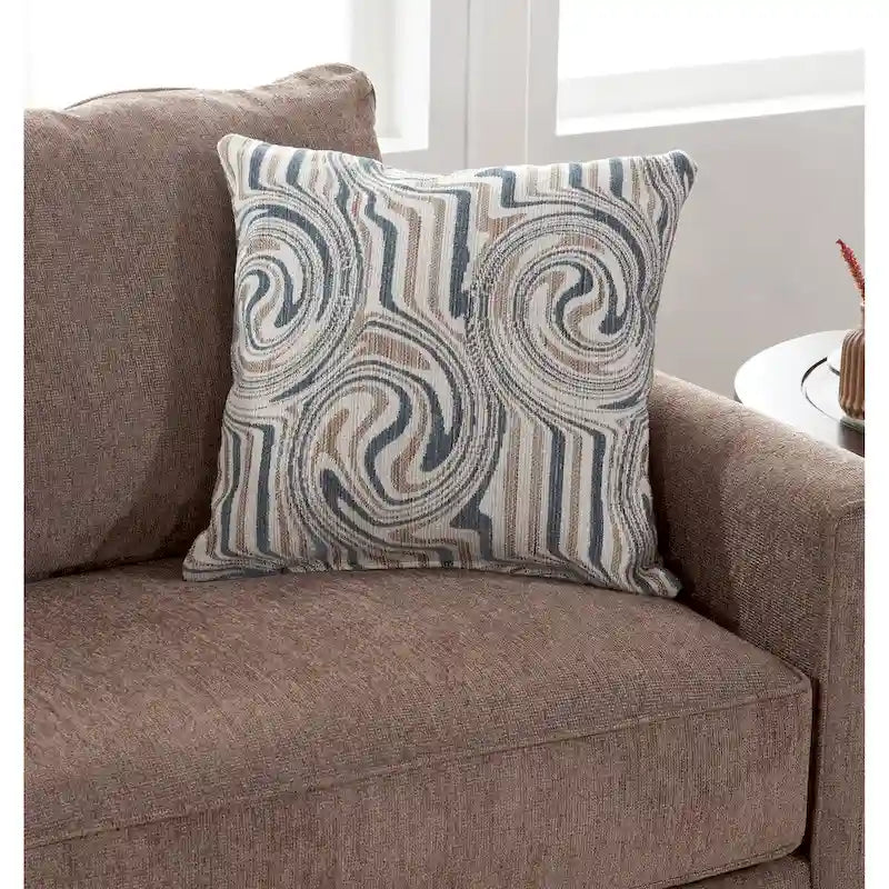 Schlafsofa aus Chenille mit ausziehbarem Bett und 2 Dekokissen