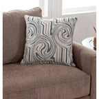 Schlafsofa aus Chenille mit ausziehbarem Bett und 2 Dekokissen