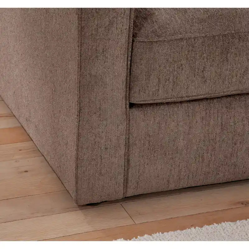 Schlafsofa aus Chenille mit ausziehbarem Bett und 2 Dekokissen