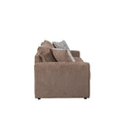 Schlafsofa aus Chenille mit ausziehbarem Bett und 2 Dekokissen